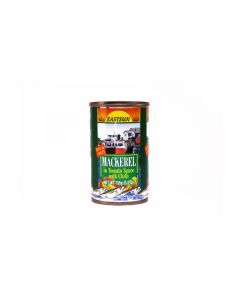 EAST SUN CANNED MACKEREL IN XTRA HOT TOMATOE SAUCE 50X155G