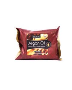 BEAUTY FORMULA ARGAN OIL FACIAL WIPES 30s