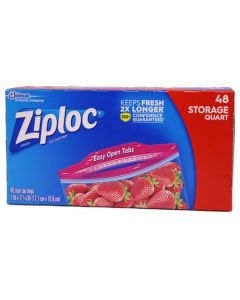 ZIPLOC STORAGE QT 48'S