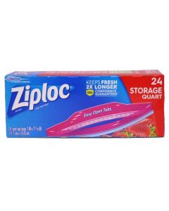 ZIPLOC STORAGE QT 24'S