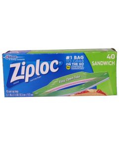 ZIPLOC SANDWICH BAGS 40'S