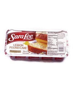 SARA LEE POUND CAKE LEMON 10.75OZ