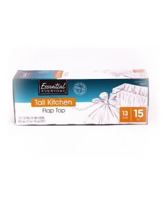 ESSENTAIL EVERYDAY TALL KITCHEN GARBAGE BAGS 15X13gallon