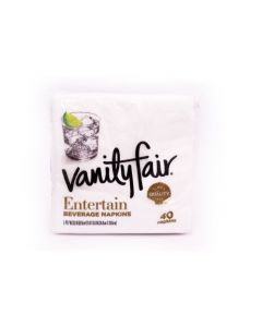 VANITY FAIR BEVERAGE NAPKINS 40'S