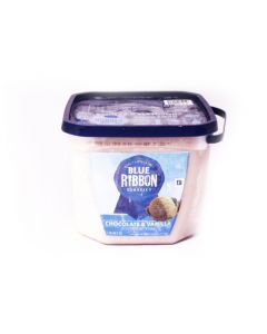 BLUE RIBBON CHOCOLATE & VANILLA ICE CREAM 1gal