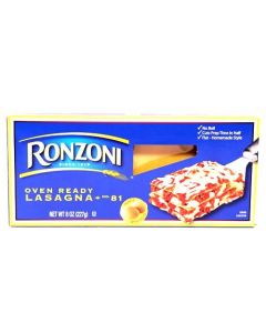 RONZONI OVEN READY LASAGNA 8oz 