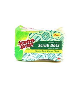 SCOTCH-BRITE SCRUB DOTS HEAVY DUTY 3pk 