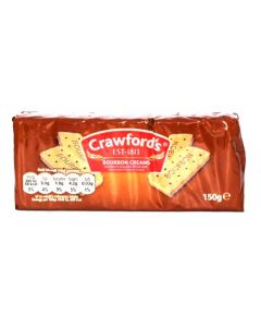 CRAWFORD'S BOURBON CREAMS BISCUITS 150G
