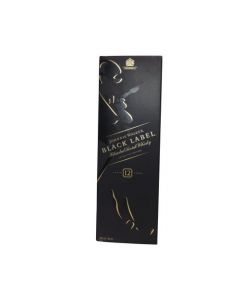 JOHNNIE WALKER BLACK LABEL WHISKY 1L WITH BOX