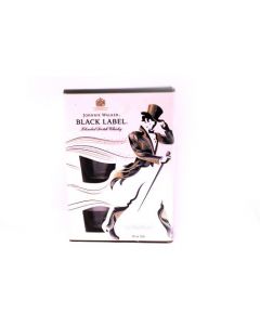 JOHNNIE WALKER BLACK LABELS 750ml + 2 TUMBLER 