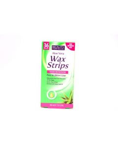 BEAUTY FORMULAS ALOE VERA WAX STRIPS HAIR REMOVER 36ct 