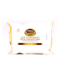 ATHENA BEAUTE' AGE CONFIDENT WIPES 25's 
