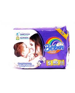 BEBIN DIAPERS XL #5 14'S