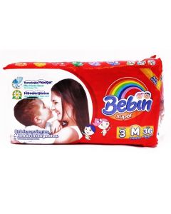 BEBIN DIAPERS M #3 36'S