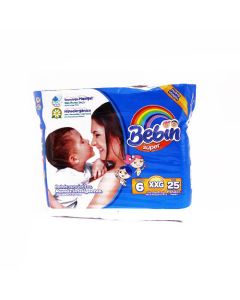 BEBIN DIAPERS XXL #6 25'S