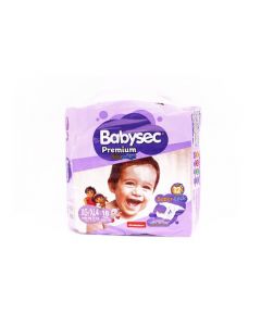BABYSEC DIAPERS EXTRA LARGE #4 18'S
