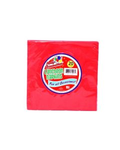 PARTY DIMENSION RED LUNCHEON NAPKINS 20CT