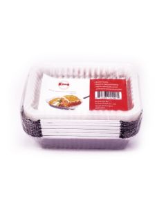 KING ALUMINUM CONTAINER W/LIDS 28oz