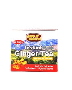 GOOD & NATURAL GINGER TEA INSTANT NO SUGAR ADDED 14X5G
