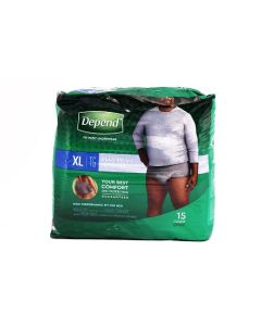 DEPEND UNDERWEAR XTRA LARGE 15'S