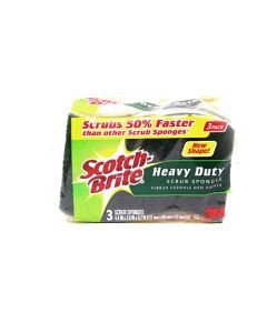 SCOTCH BRITE HEAVY DUTY 3PKT 4.4"